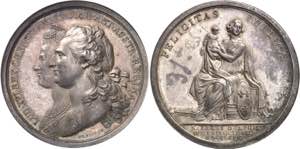 Louis XVI (1774-1792). Médaille, naissance ... 