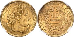 IIe République (1848-1852). 10 francs ... 