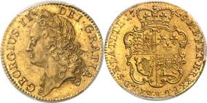 Georges II (1727-1760). Guinée 1745, ... 