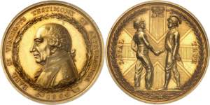 Georges III (1760-1820). Médaille d’or, ... 