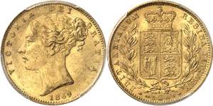 Victoria (1837-1901). Souverain, coin #61 ... 