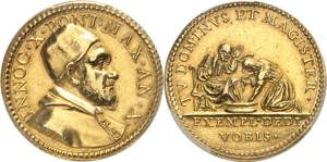 Vatican, Innocent X (1644-1655). Médaille ... 