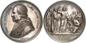 Vatican, Pie IX (1846-1878). Médaille pour ... 