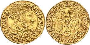 Sigismond II Auguste (1548-1572). Ducat ... 