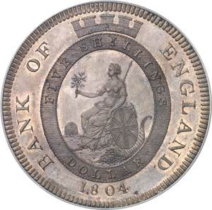 Georges III (1760-1820). Essai du dollar, ... 