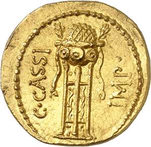 Cassia, Caius Cassius Longinus. Aureus ND ... 