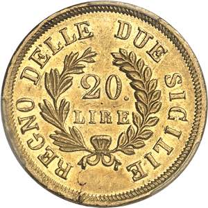 Naples, Joachim Murat (1808-1815). 20 lire ... 