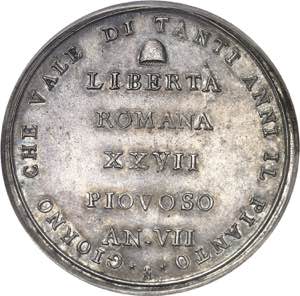 République romaine (1798-1799). Médaille ... 
