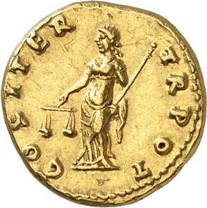 Vespasien (69-79). Aureus 69-71, Rome.  Av. ... 