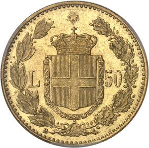 Umberto I (1878-1900). 50 lire 1888, R, ... 