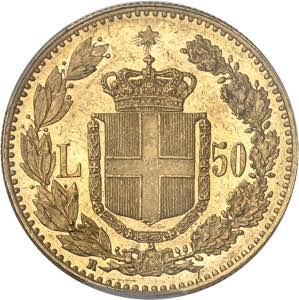 Umberto I (1878-1900). 50 lire 1891, R, ... 