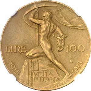 Victor-Emmanuel III (1900-1946). 100 lire, ... 