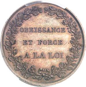 Directoire (1795-1799). Jeton de la police ... 