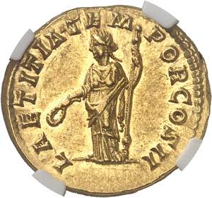 Pertinax (192-193). Aureus 193, Rome. NGC ... 