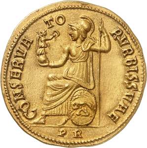 Maxence (306-312). Médaillon de 4 aurei ... 