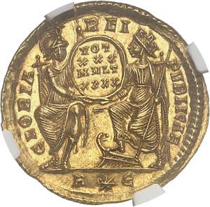 Constance II (324-361). Solidus 355-357, 5e ... 