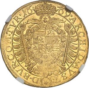 Léopold Ier (1657-1705). 5 ducats 1669, ... 