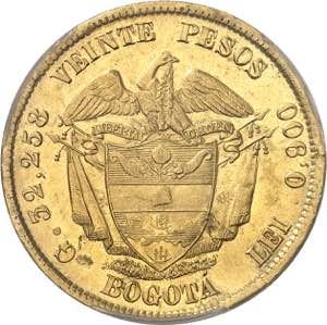 Colombie (États-Unis de) (1863-1886). 20 ... 