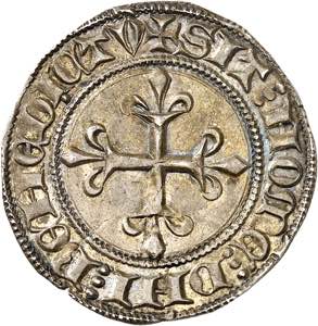 Charles VI (1380-1422). Gros aux lis ND ... 