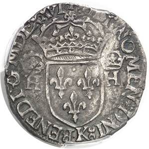 Henri III (1574-1589). Teston, sans le titre ... 