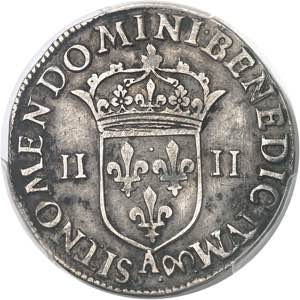 Henri IV (1589-1610). Quart d’écu, croix ... 