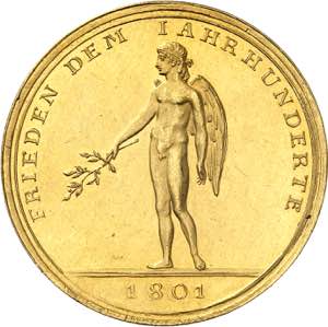 Consulat (1799-1804). Médaille d’Or ... 