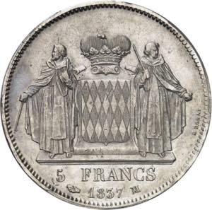 Honoré V (1819-1841). 5 francs 1837, M, ... 