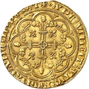 Philippe VI (1328-1350). Couronne d’or ND ... 