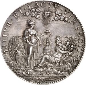 Henri II (1547-1559). Médaille hybride, ... 