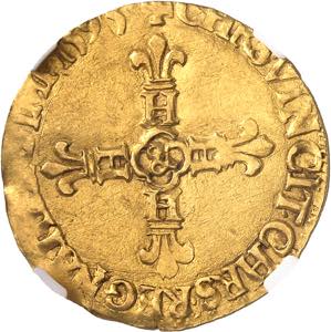 Henri IV (1589-1610). Écu d’or au soleil, ... 