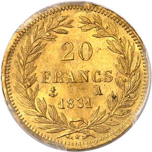 Louis-Philippe Ier (1830-1848). 20 francs ... 
