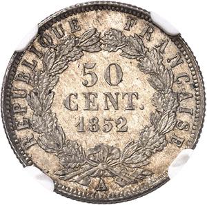 IIe République (1848-1852). 50 centimes ... 