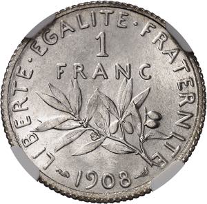 IIIe République (1870-1940). 1 franc ... 