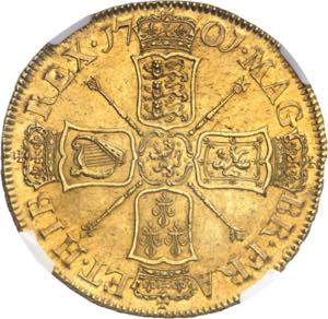 Guillaume III (1694-1702). 5 guinées, 2e ... 