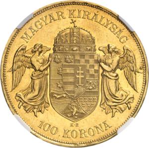 François-Joseph Ier (1848-1916). 100 korona ... 