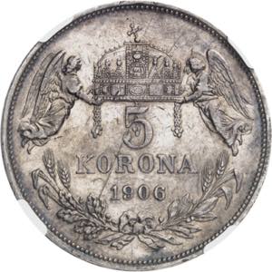 François-Joseph Ier (1848-1916). 5 korona ... 