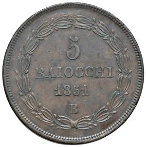 Bologna. Pio IX (1846-1878). Da 5 baiocchi ... 