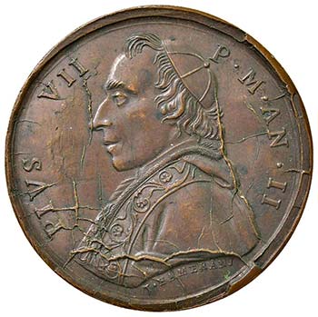 Pio VII (1800-1823)- Medaglia 1801 ... 