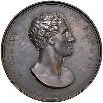 Antonio Canova - Medaglia 1827  - ... 
