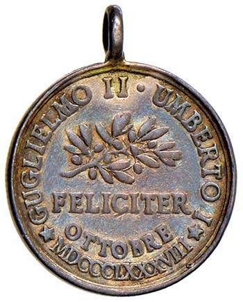 Guglielmo II - Medaglia 1888 per ... 