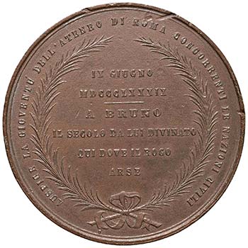Giordano Bruno - Medaglia 1889 - ... 