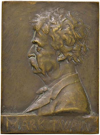 Mark Twain - Placchetta 1910 