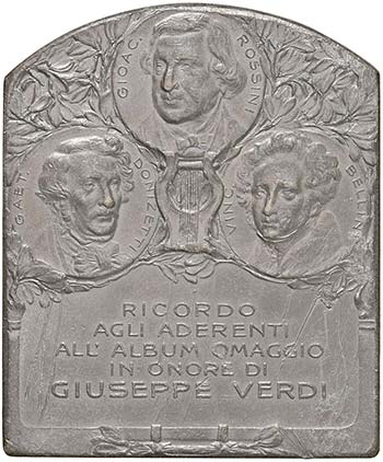 Giuseppe Verdi - Placchetta ... 