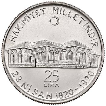 Turchia - 25 Lira 1970 - KM 897 C