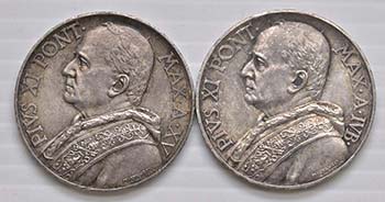 Vaticano - Lotto di 2 monete 
