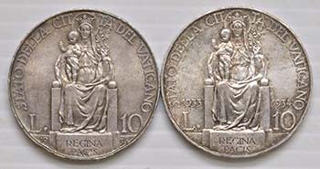 Vaticano - Lotto di 2 monete 