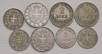 Regno dItalia - Lotto di 8 monete 
