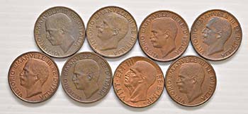 Regno dItalia - Lotto di 8 monete 