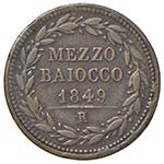 Roma – Pio IX (1846-1870) - Mezzo Baiocco ... 