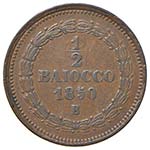 Bologna – Pio IX (1846-1870) - 1/2 Baiocco ... 